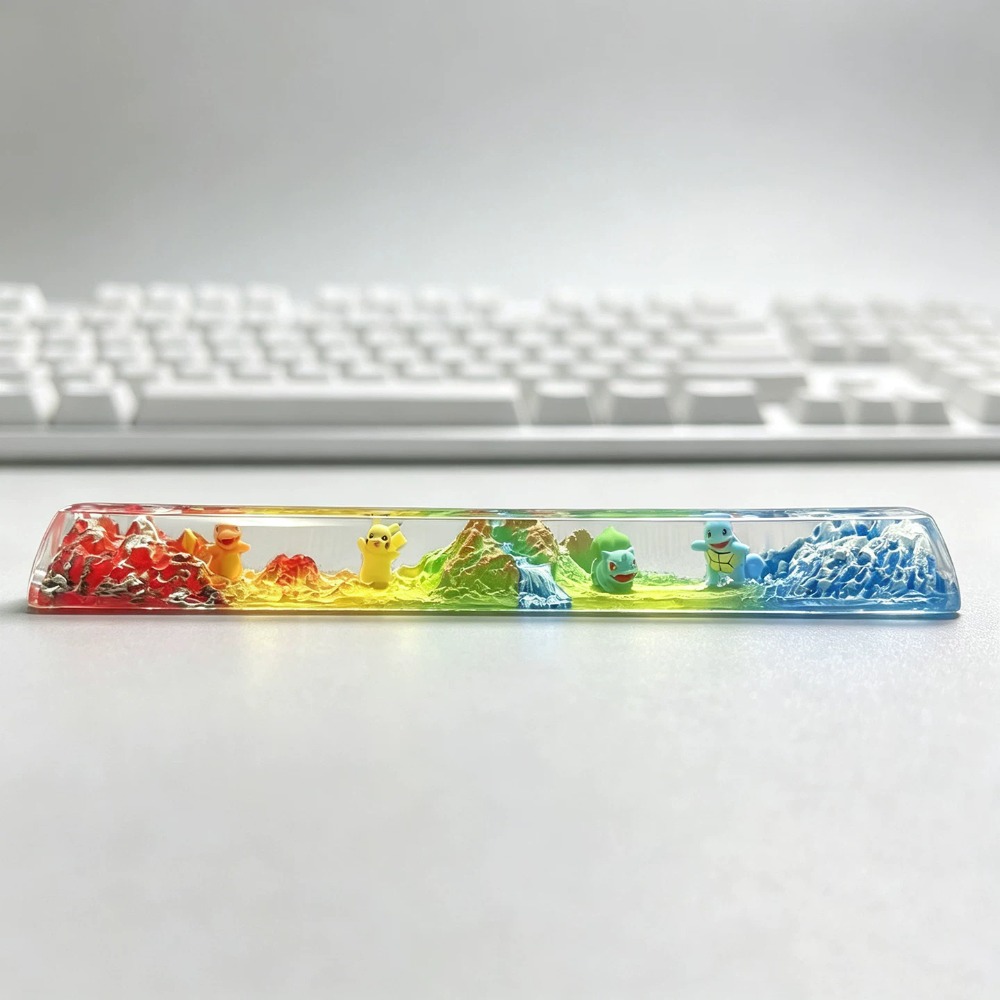Gaming Keyboard Mechanical - Pokémon Three-dimensional Keycap Eevee Resin Spacebar‌