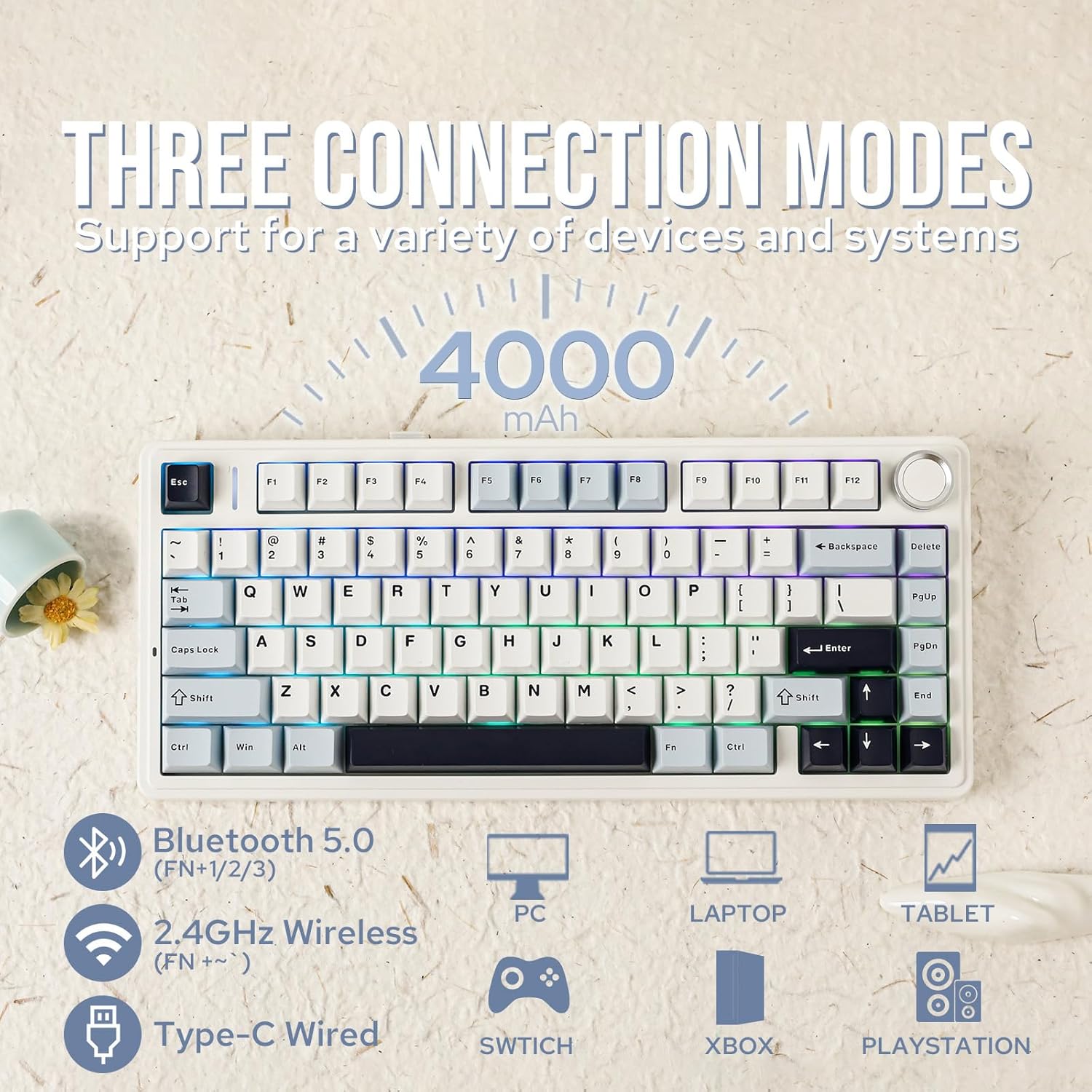 Aula F75 Mechanical Keyboard 7 - огляд і ціна Gaming Keyboard Mini Mechanical