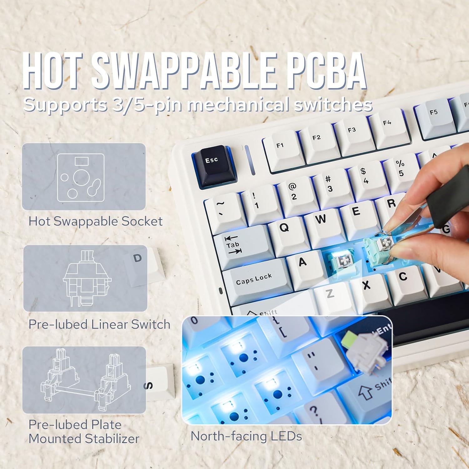 Aula F75 Mechanical Keyboard 7 - огляд і ціна Gaming Keyboard Mini Mechanical