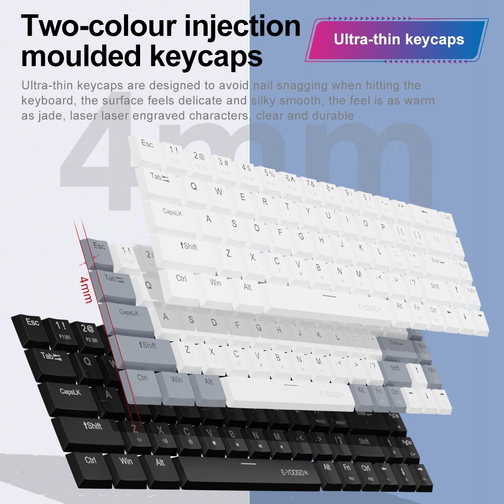 E-YOOSO A68 RGB Mini Slim USB  - огляд і ціна Gaming Keyboard Mobile