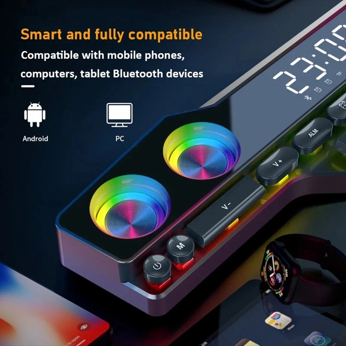 DTC5 V18 Dazzle Colour Speaker - огляд і ціна Gaming Keyboard Bluetooth