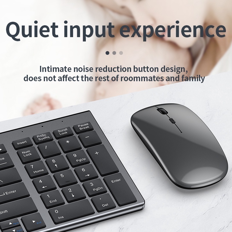 Jomaa Slim Rechargeable Blueto - огляд і ціна Gaming Keyboard Mouse And Headset Combo