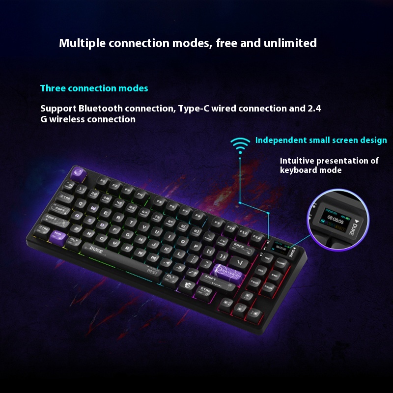 MSI FORGE GK600 W DUKE Three M - огляд і ціна Gaming Keyboard Mini