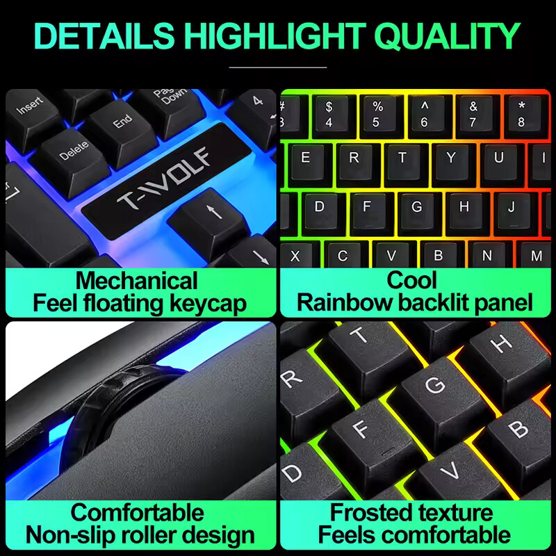 Newly Launched HOT Game Office - огляд і ціна Gaming Keyboard Mouse And Headset Combo