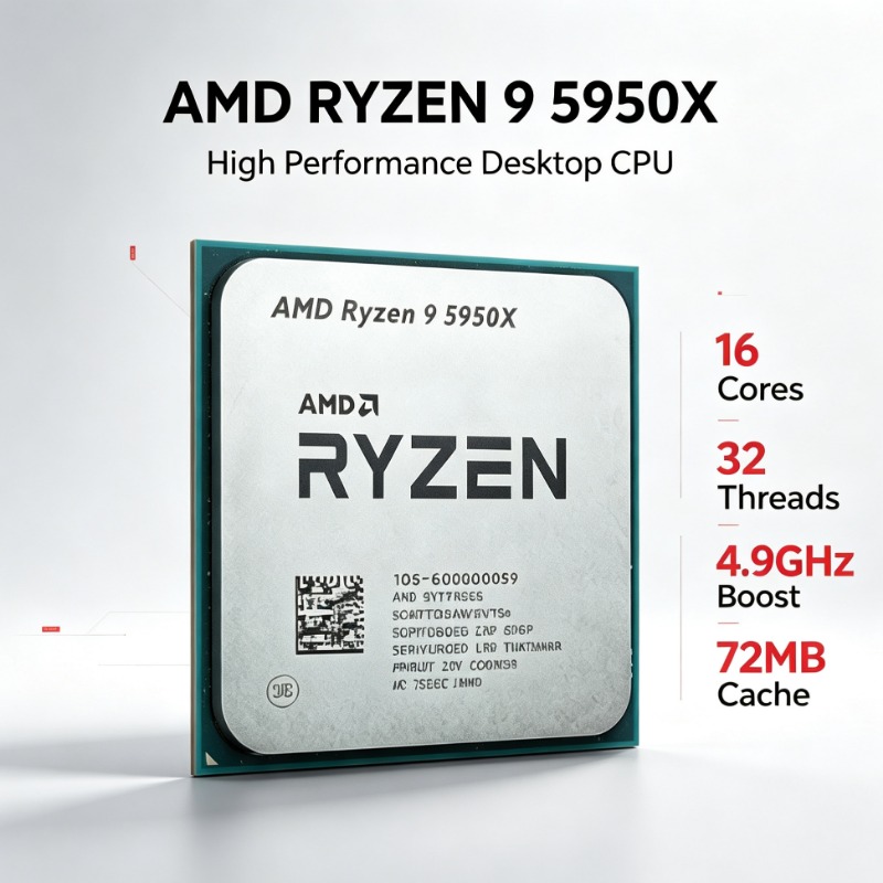 AMD Ryzen 9 5950X 16 Core 32 T - огляд і ціна Amd Cpu Ryzen 9