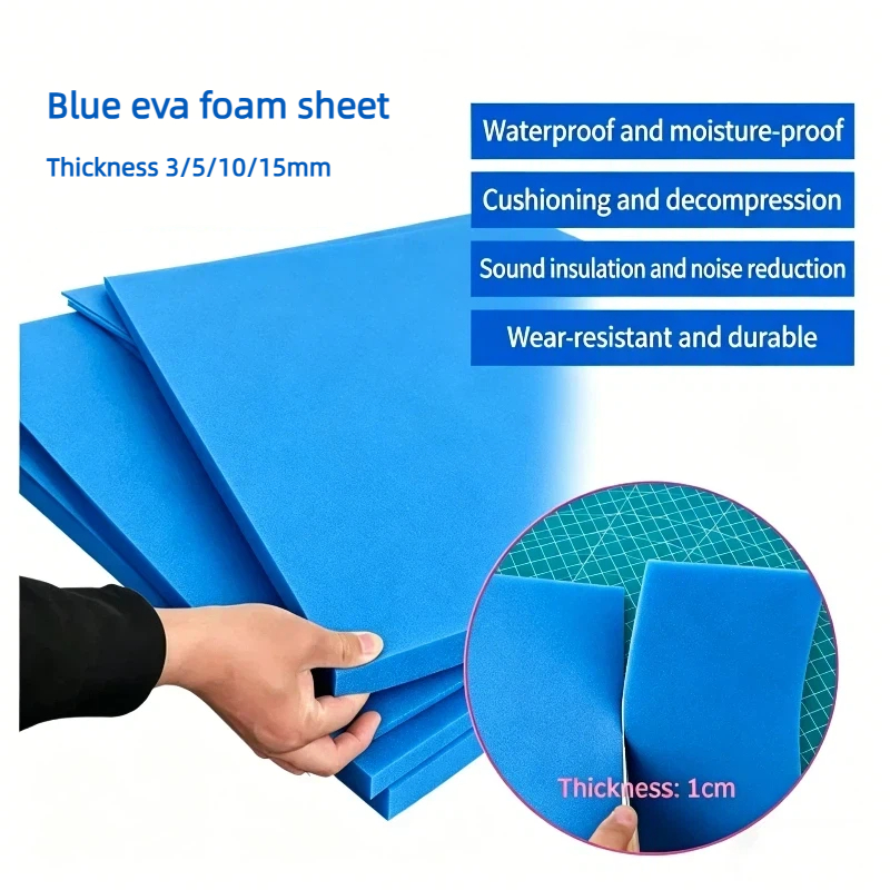 1pc Thickness 3/5/10/15mm Blue - огляд і ціна Pe Foam Sheet