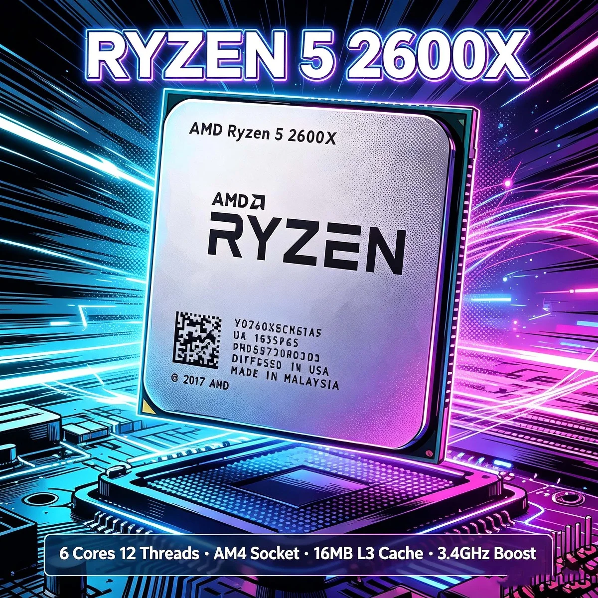 AMD Ryzen 5 2600X 3.6GHz Gamin - огляд і ціна Amd Cpu Ryzen 5