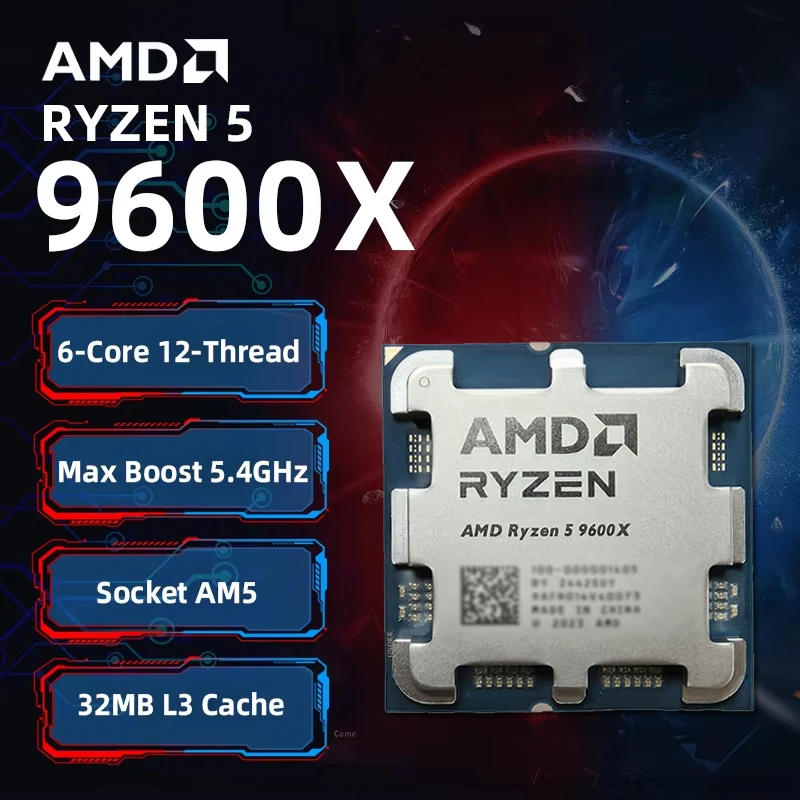 AMD Ryzen 5 9600X 100% AMD R5  - огляд і ціна Amd Cpu Ryzen 5