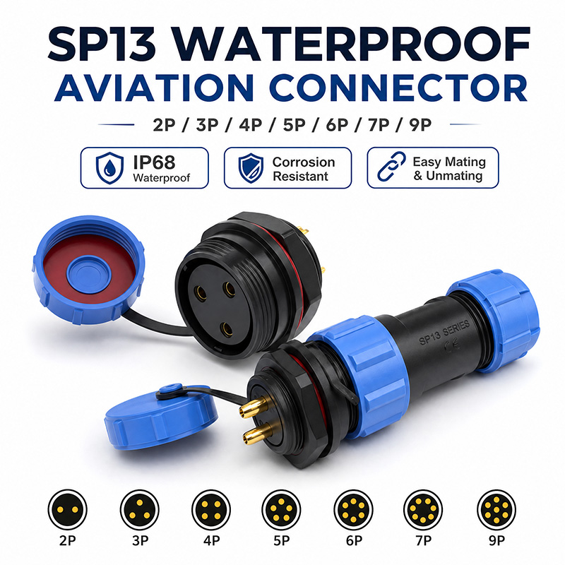 IP68 SP13 Aviation Plug Socket - огляд і ціна Aviator Connector Kit