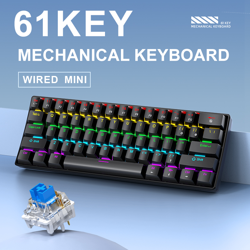 K61 Wired Mechanical Gaming Ke - огляд і ціна Gaming Keyboard And Mouse Combo