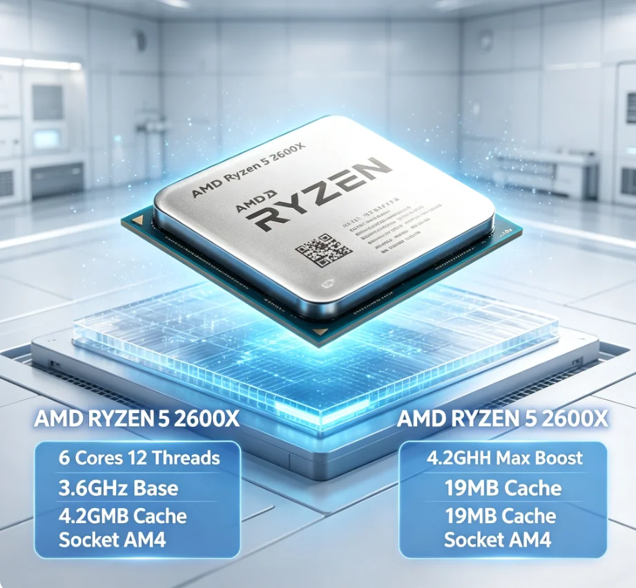 AMD Ryzen 5 2600X Desktop CPU  - огляд і ціна Amd Cpu Ryzen 5