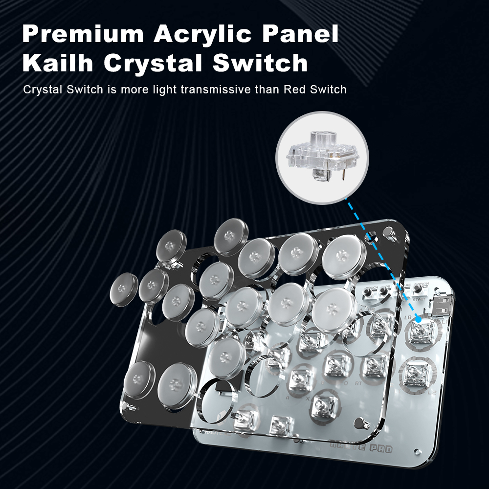 Haute42 Arcade Joystick Hitbox - огляд і ціна Gaming Keyboard Bluetooth