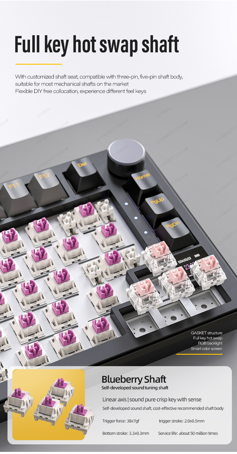 2024 New AL66 Mechanical Keybo - огляд і ціна Gaming Keyboard No Rgb
