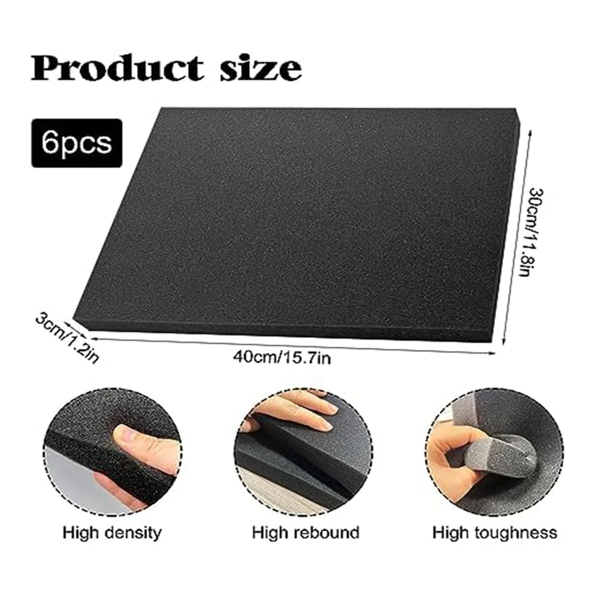 6 PCS Polyurethane Foam Sheets - огляд і ціна Polyurethane Foam Sheet