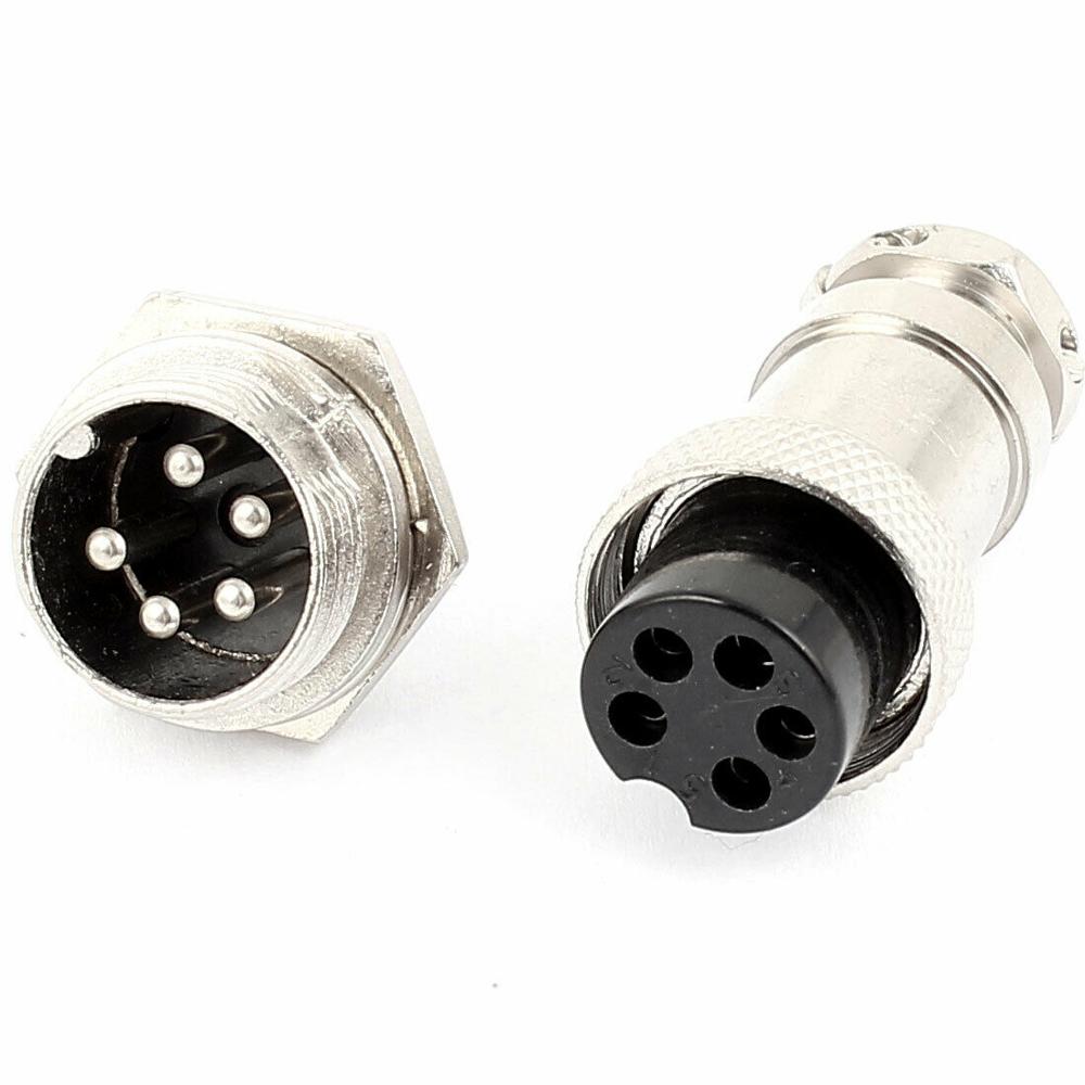 1set GX16 5P Aviation Plug 16m - огляд і ціна Aviator Connector Kit