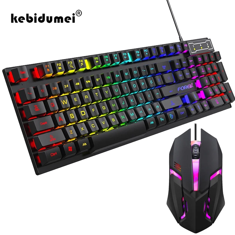 104 Key Backlit Mechanical Key - огляд і ціна Gaming Keyboard Mouse And Headset Combo