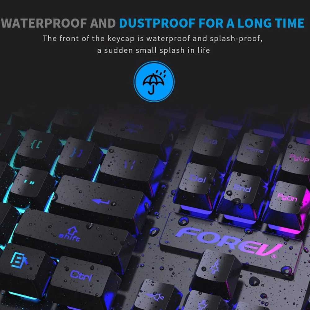 104 Key Backlit Mechanical Key - огляд і ціна Gaming Keyboard Mouse And Headset Combo