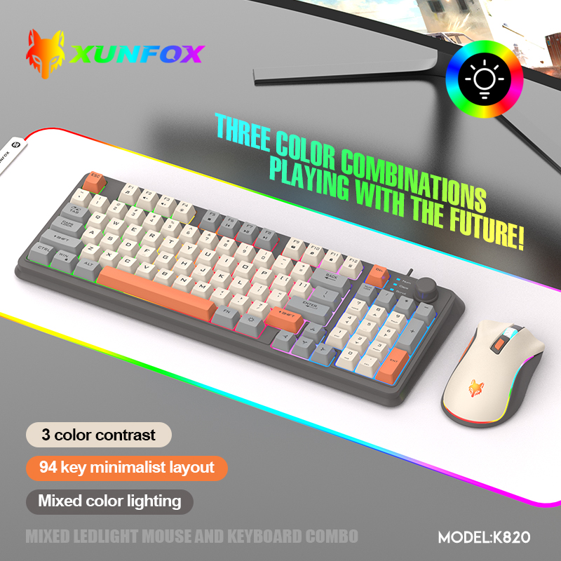 K820 USB Wired Game Keyboard M - огляд і ціна Gaming Keyboard Mouse And Headset Combo