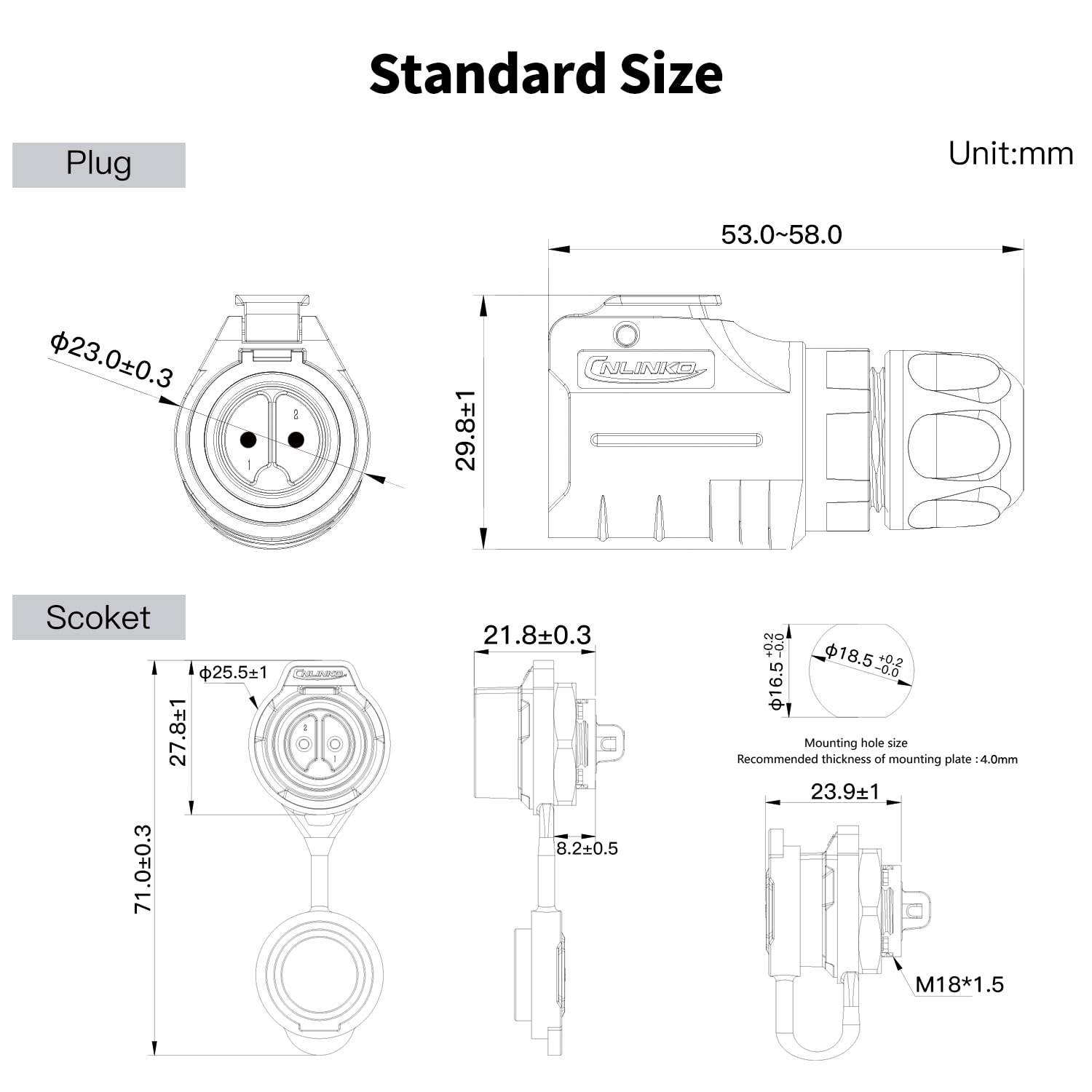 CNLINKO LP-16 Circular Aviatio - огляд і ціна Aviator Connector Kit