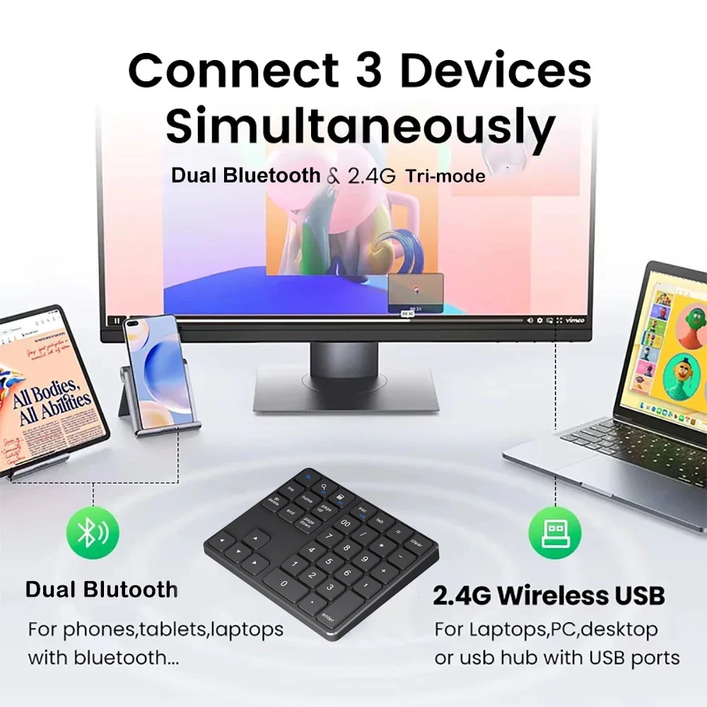 KEBIDUMEI Dual Mode Number Key - огляд і ціна Gaming Keyboard Mini