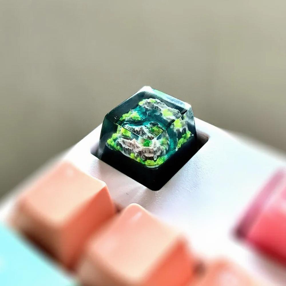 Mountain and Sea Keycaps Artis - огляд і ціна Gaming Keyboard No Rgb