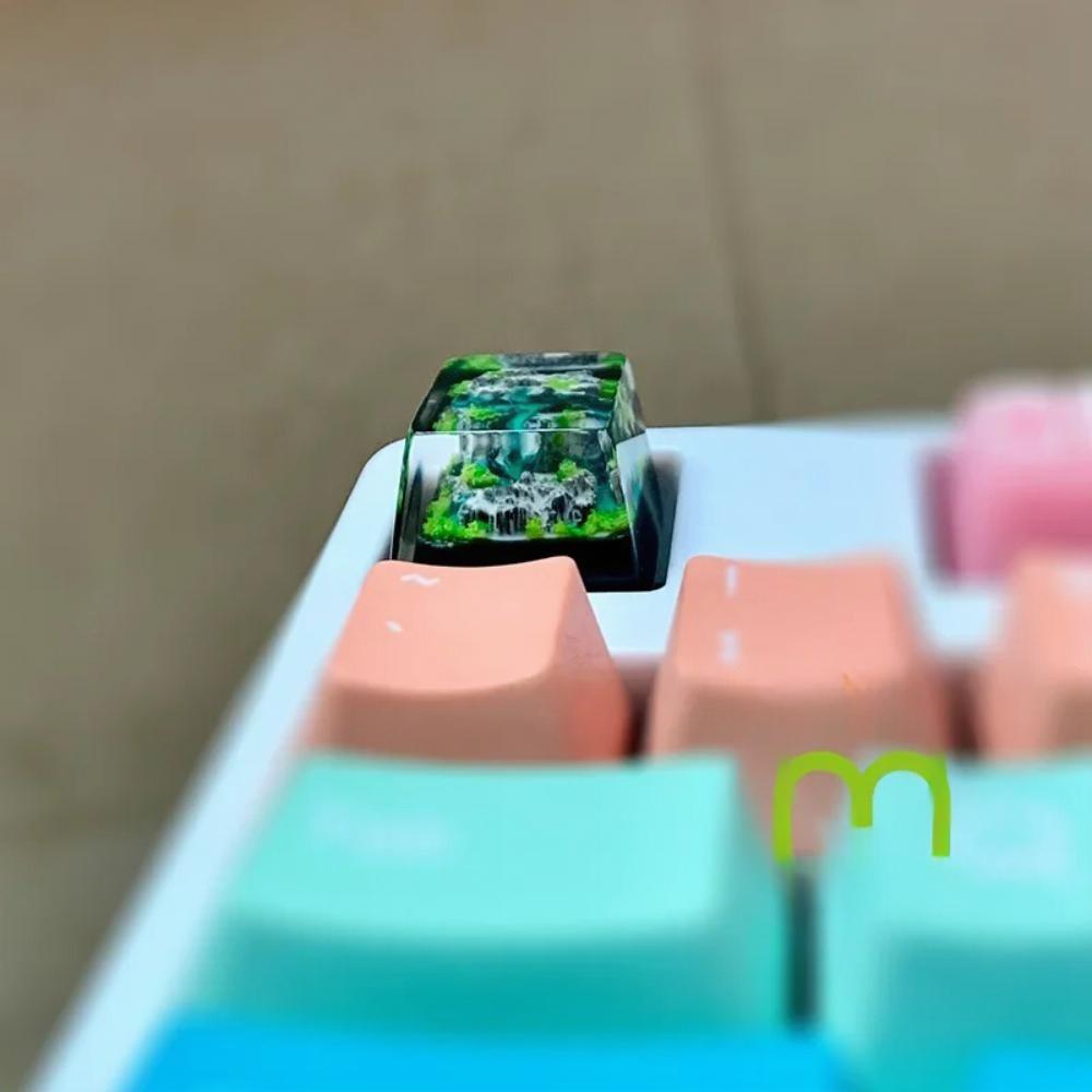 Mountain and Sea Keycaps Artis - огляд і ціна Gaming Keyboard No Rgb