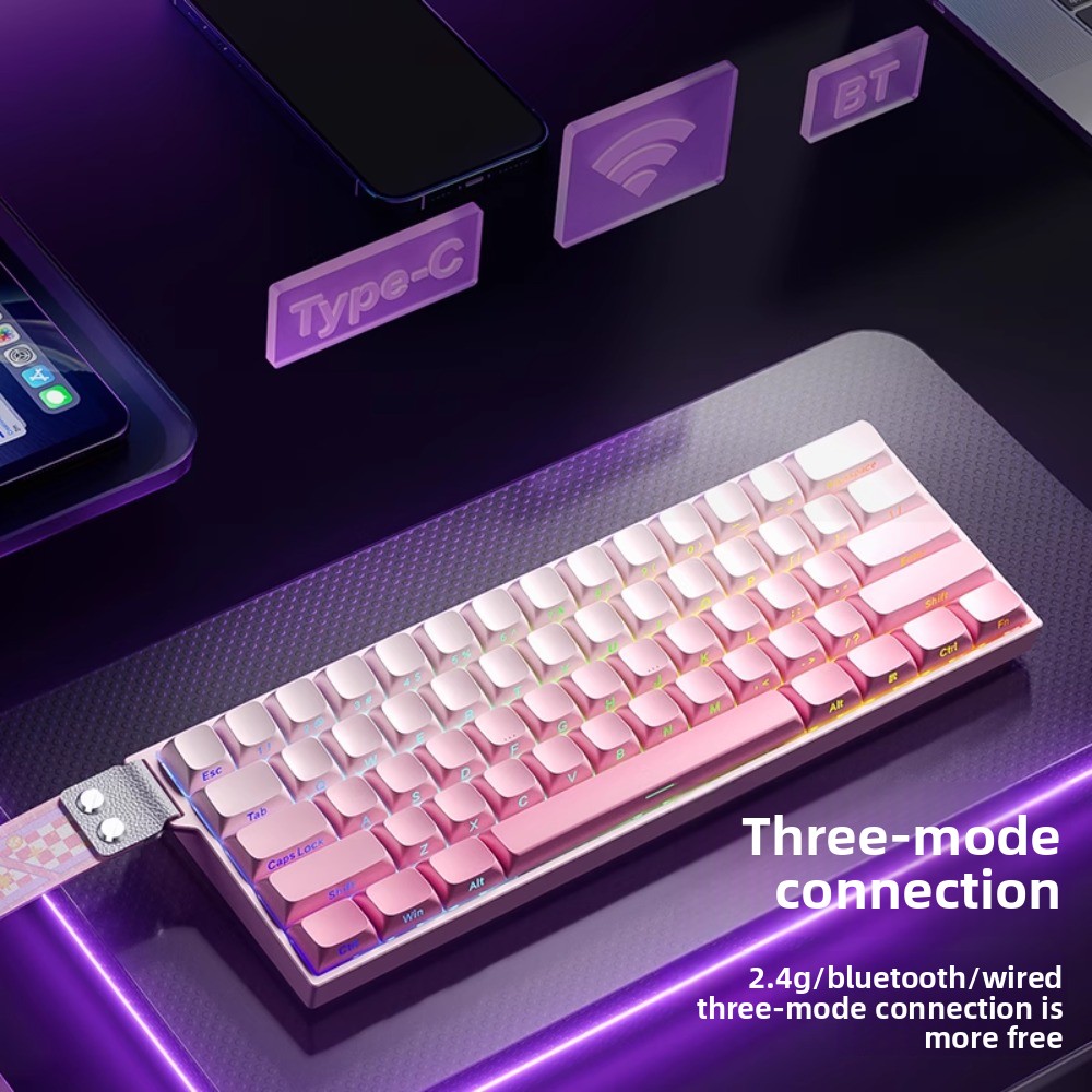 AULA MINI60HE three-mode magne - огляд і ціна Gaming Keyboard Mini Mechanical